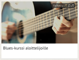 Blues-kurssi
